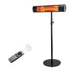 EAST OAK 1500W Wall Mounted & Standing Patio Heater