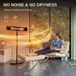 EAST OAK 1500W Wall Mounted & Standing Patio Heater