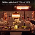 EAST OAK 1500W Wall Mounted & Standing Patio Heater