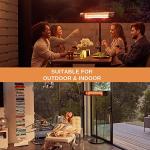 EAST OAK 1500W Wall Mounted & Standing Patio Heater