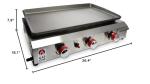 GasOne 26-Inch Flat Top Gas Grill with 3 Burners