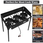 ROVSUN 3-Burner Outdoor Propane Gas Stove Set