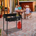 ROVSUN 3-Burner Outdoor Propane Gas Stove Set