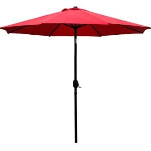 Sunnyglade 9' Red Patio Umbrella with 8 Ribs