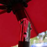 Sunnyglade 9' Red Patio Umbrella with 8 Ribs