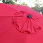 Sunnyglade 9' Red Patio Umbrella with 8 Ribs