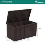 YITAHOME XL 150 Gallon Waterproof Outdoor Deck Box