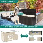 YITAHOME XL 150 Gallon Waterproof Outdoor Deck Box