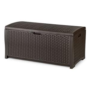 Suncast 73 Gallon Mocha Outdoor Storage Box