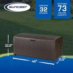 Suncast 73 Gallon Mocha Outdoor Storage Box