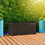 Suncast 73 Gallon Mocha Outdoor Storage Box