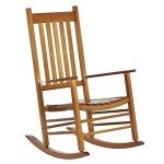 Outsunny Wooden Outdoor Rocking Chair for Patios