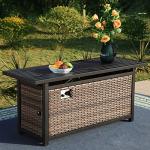 Sophia & William 56 Inch Outdoor Gas Fire Pit