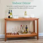 48in Eucalyptus Console Table for Indoor/Outdoor Use