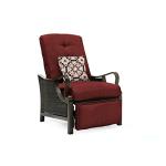 Hanover Ventura Brown Wicker Outdoor Recliner Chair