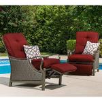 Hanover Ventura Brown Wicker Outdoor Recliner Chair
