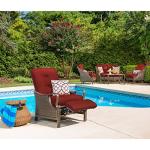 Hanover Ventura Brown Wicker Outdoor Recliner Chair