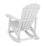 Savannah All-Weather White Adirondack Rocking Chairs - Set of 2