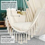 Hammock Chair with Cushions and Hardware Kit