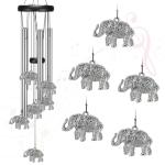 Elephant Wind Chimes for Patio and Garden Decor