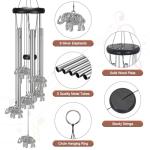 Elephant Wind Chimes for Patio and Garden Decor