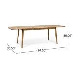 Acacia Wood Expandable Outdoor Dining Table
