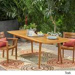 Acacia Wood Expandable Outdoor Dining Table