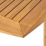 Acacia Wood Expandable Outdoor Dining Table