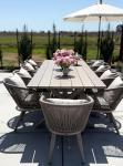 11-Piece Purple Leaf Patio Dining Set with Cushions