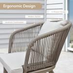 11-Piece Purple Leaf Patio Dining Set with Cushions