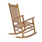 Outsunny Wooden Outdoor Rocking Chair for Patios