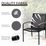 Shintenchi 3-Piece Outdoor Bistro Set - Black