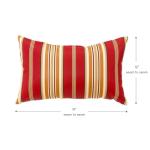Tuscan Stripe Outdoor Decorative Throw Pillows, 2-Pack
