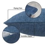 Set of 2 Waterproof Outdoor Lumbar Pillows - Navy