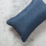 Set of 2 Waterproof Outdoor Lumbar Pillows - Navy