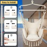Hammock Chair with Cushions and Hardware Kit