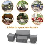 Outdoor Waterproof Patio Furniture Covers Set, 4-Piece