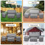 Outdoor Waterproof Patio Furniture Covers Set, 4-Piece