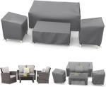 Outdoor Waterproof Patio Furniture Covers Set, 4-Piece