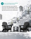 SERWALL Folding Adirondack Chairs for Outdoor Living