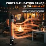 Landeagle 1500W Infrared Patio Heater with Remote