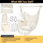 Hammock Chair with Cushions and Hardware Kit