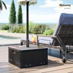 Outsunny 3-in-1 Umbrella Base and Planter Table