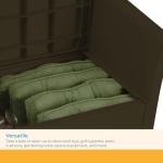 Suncast 31 Gallon Outdoor Storage Bench, Java