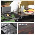 REDCAMP Folding Camping Kitchen Table with Storage