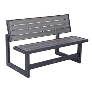Lifetime 55-Inch Convertible Patio Bench in Gray