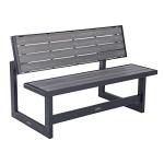 Lifetime 55-Inch Convertible Patio Bench in Gray