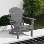 MUCHENGHY Folding Adirondack Patio Chairs - Weather Resistant