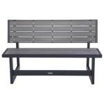 Lifetime 55-Inch Convertible Patio Bench in Gray
