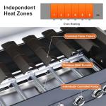 6-Burner Gas Grill Outdoor Kitchen Island